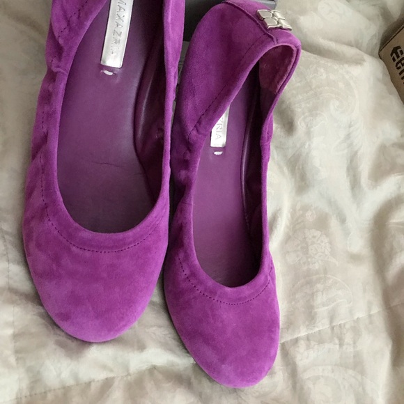 BCBGMaxAzria Shoes - BCBG MAXAZRIA Rose -Violet Kidsuede Flats